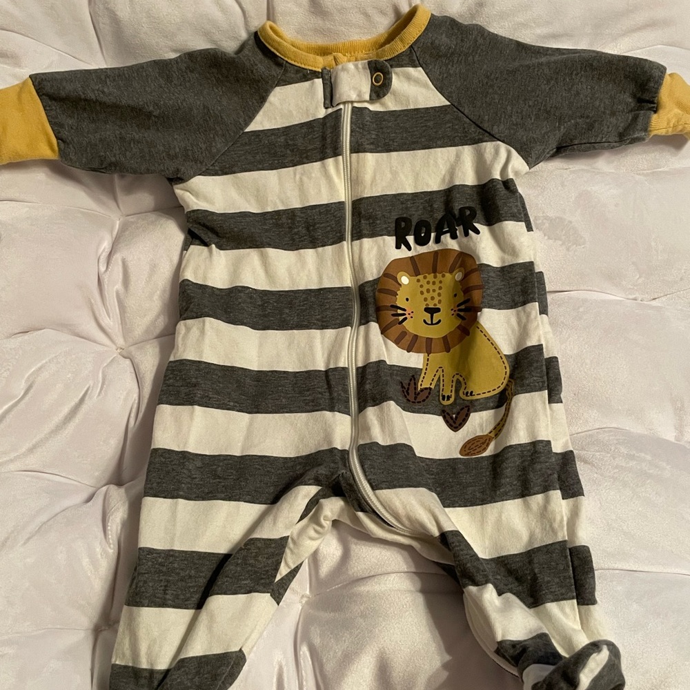 Gerber organic newborn cotton sleeper.